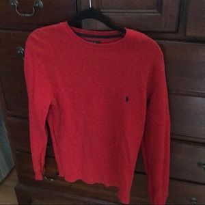 Red Polo Sweatshirt